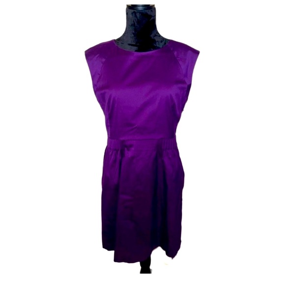 Theory Rich Purple Midi Dress - Picture 1 of 6